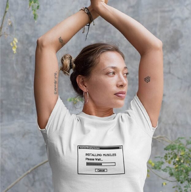 Installing Muscles Tshirt