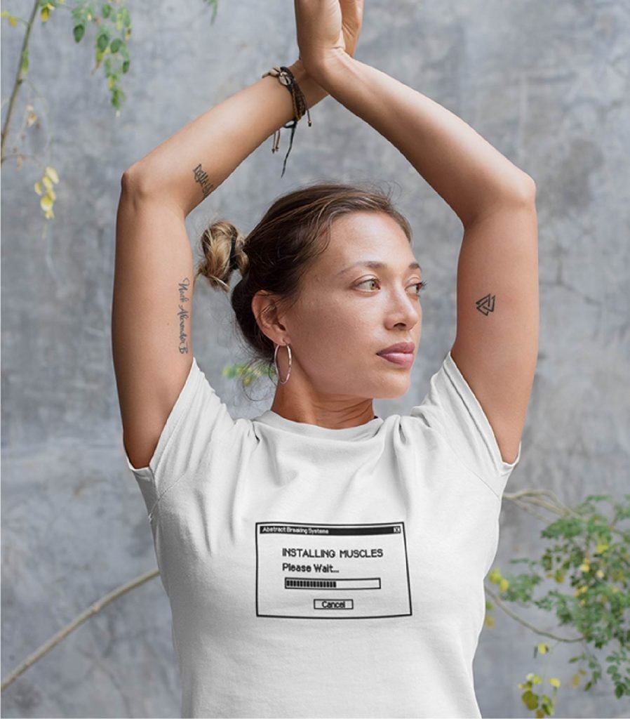 Installing Muscles Tshirt