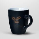 Black Printed Coffee Mug